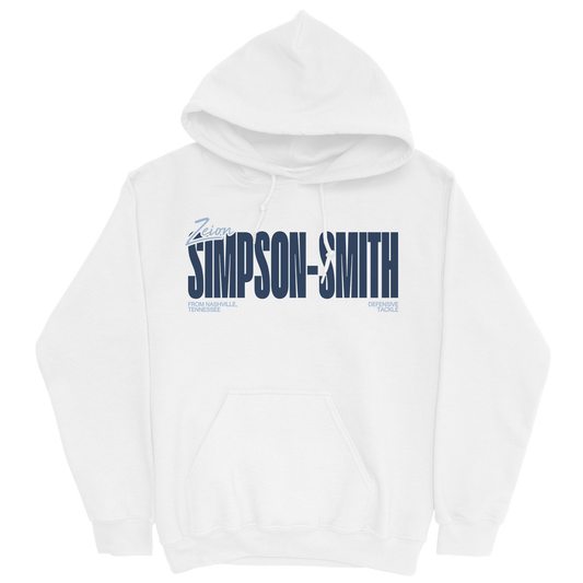 ZEION SIMPSON-SMITH CLASSIC WHITE HOODIE