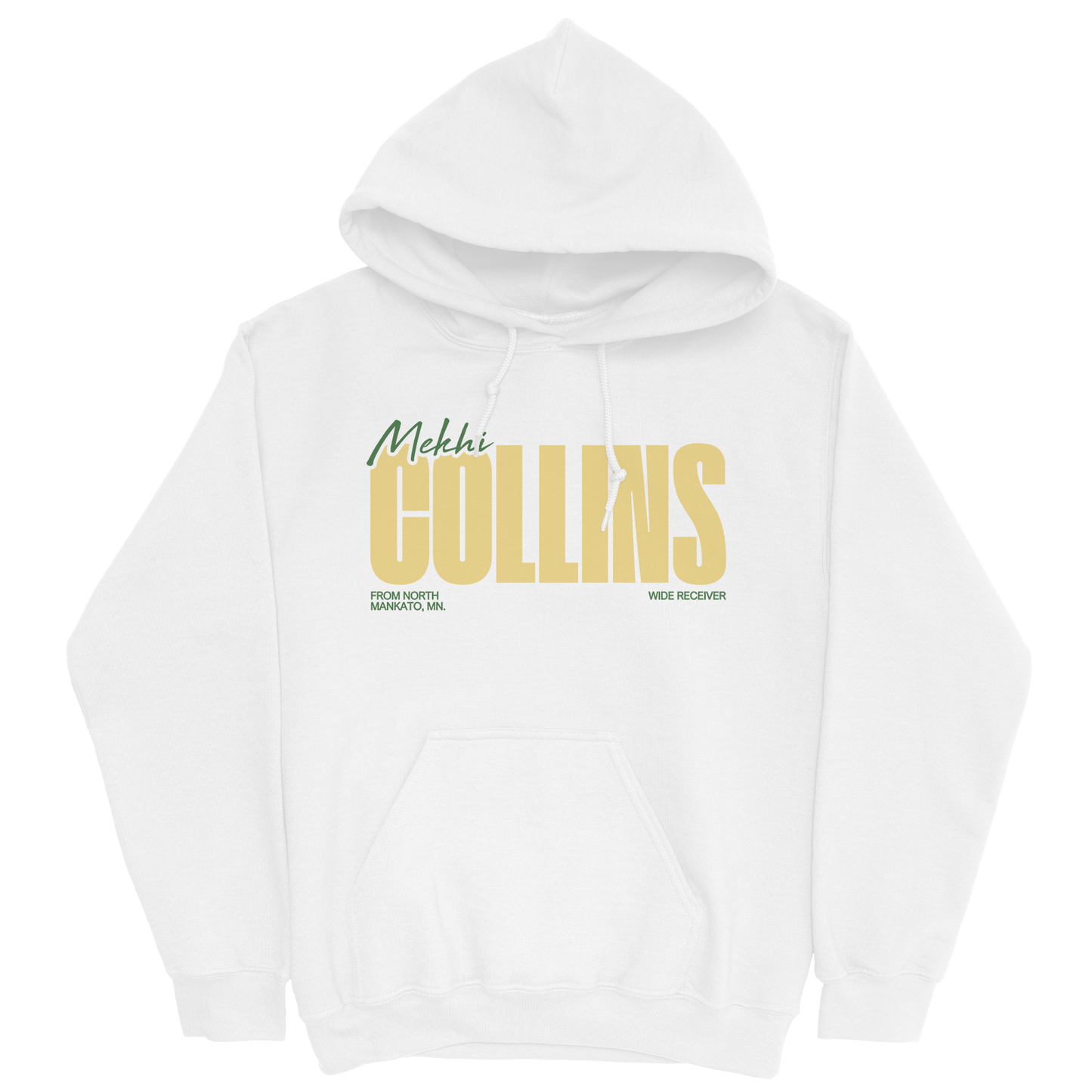 MEKHI COLLINS CLASSIC WHITE HOODIE