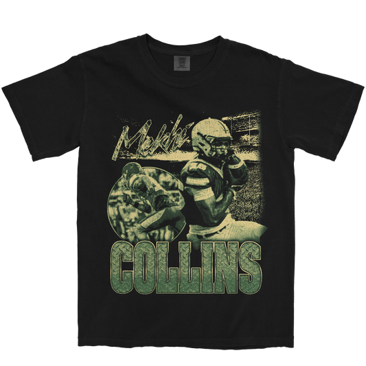 MEKHI COLLINS GRAPHIC BLACK TEE