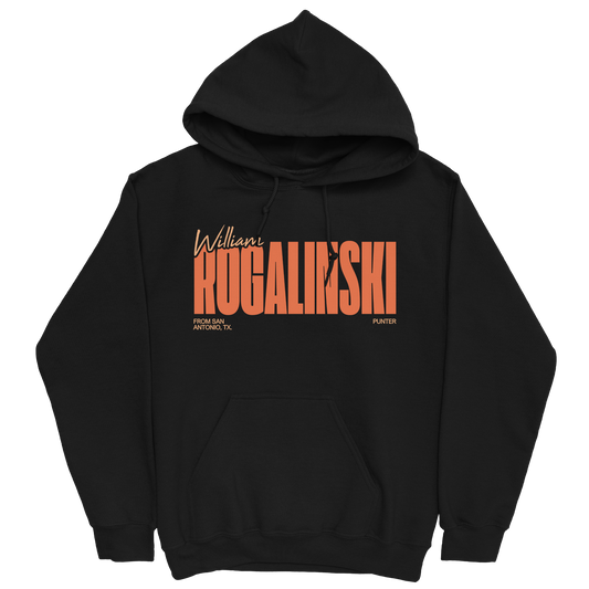 WILLIAM ROGALINSKI CLASSIC BLACK HOODIE