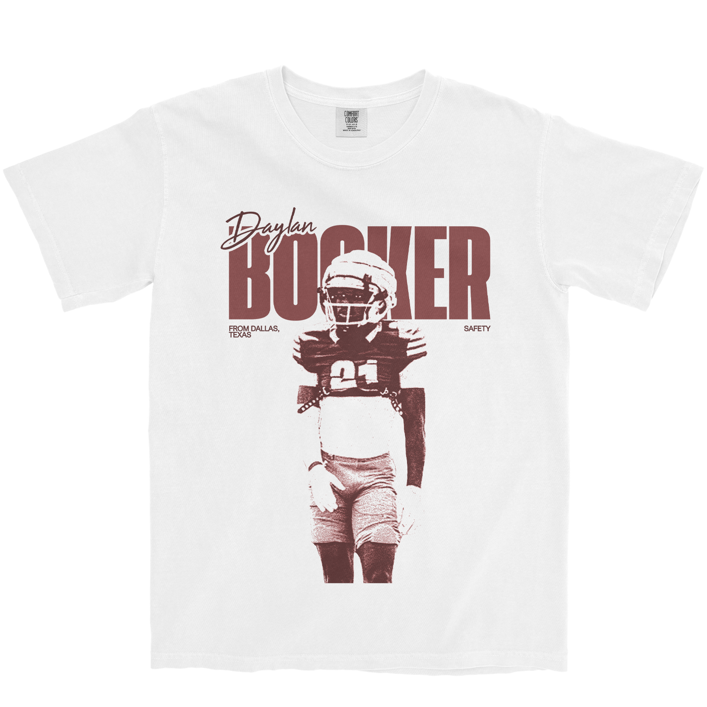 DAYLAN BOOKER VINTAGE WHITE TEE