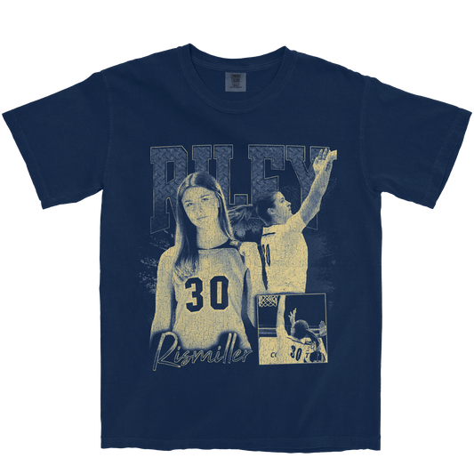 RILEY RISMILLER GRAPHIC NAVY TEE
