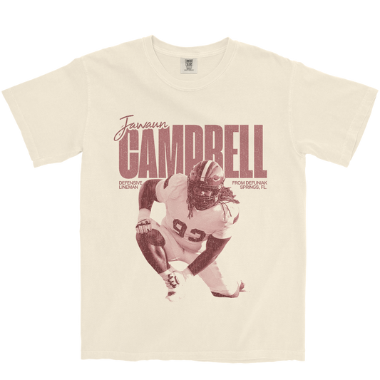 JAWAUN CAMPBELL VINTAGE IVORY TEE