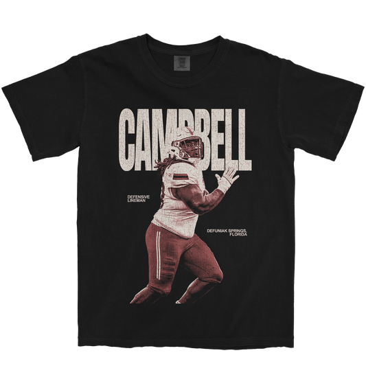 JAWAUN CAMPBELL VINTAGE BLACK TEE