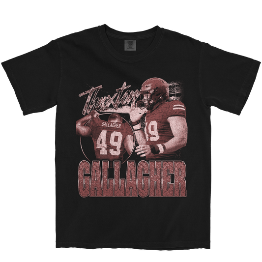 THAXTON GALLAGHER GRAPHIC BLACK TEE