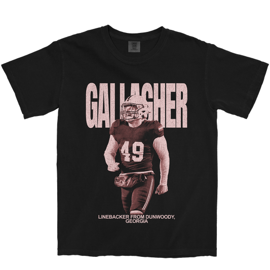 THAXTON GALLAGHER VINTAGE BLACK TEE
