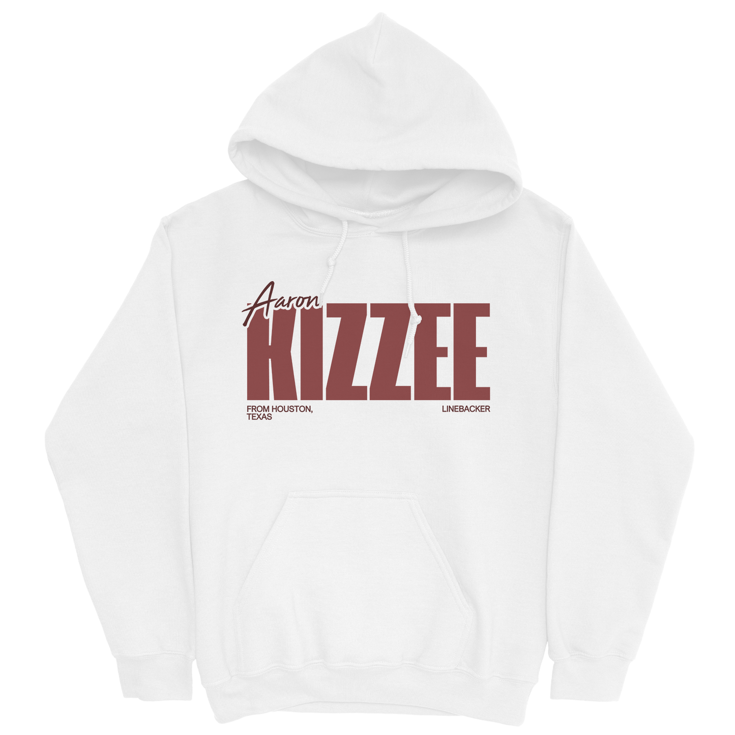 AARON KIZZEE CLASSIC WHITE HOODIE
