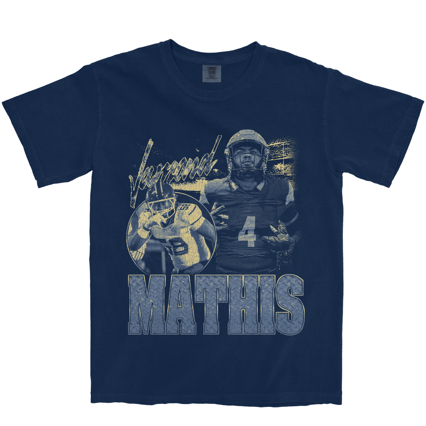JAMOND MATHIS GRAPHIC NAVY TEE