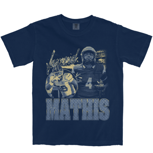 JAMOND MATHIS GRAPHIC NAVY TEE