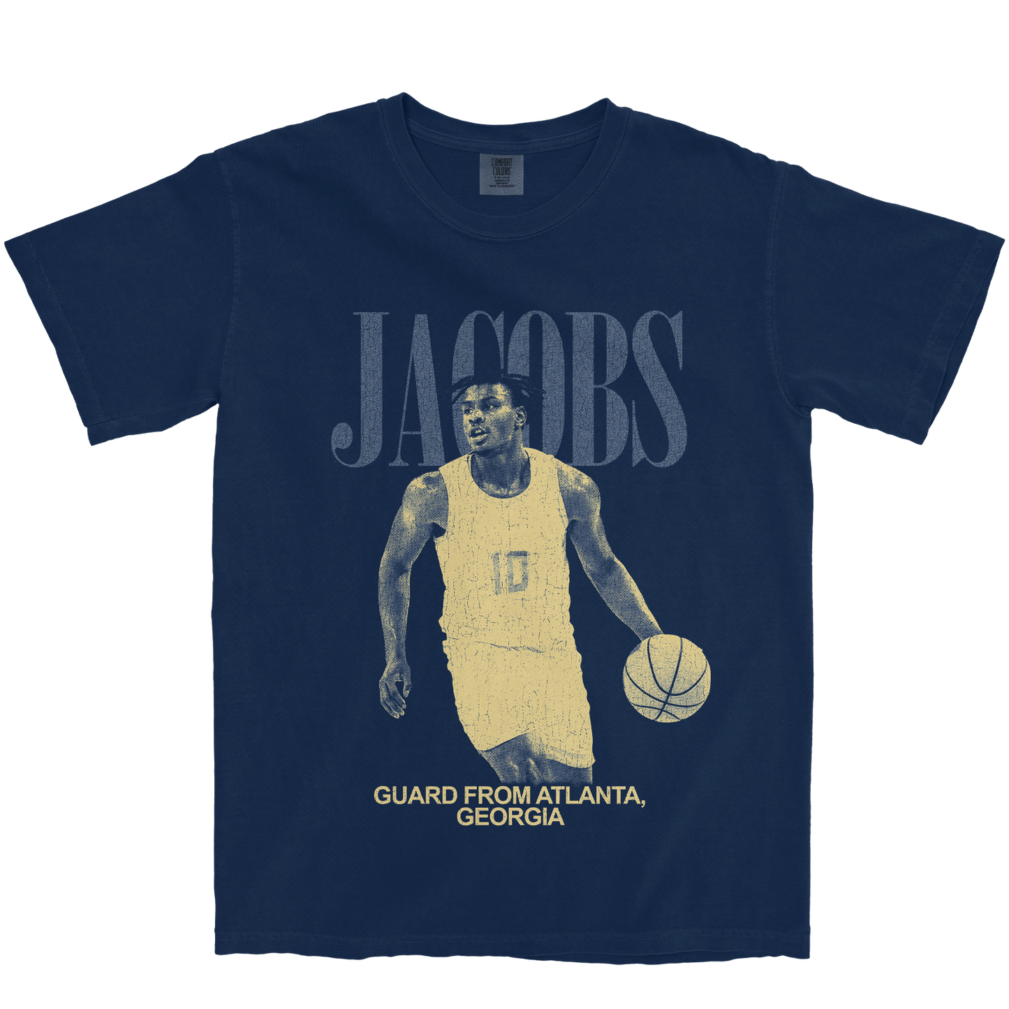 MJ JACOBS VINTAGE NAVY TEE