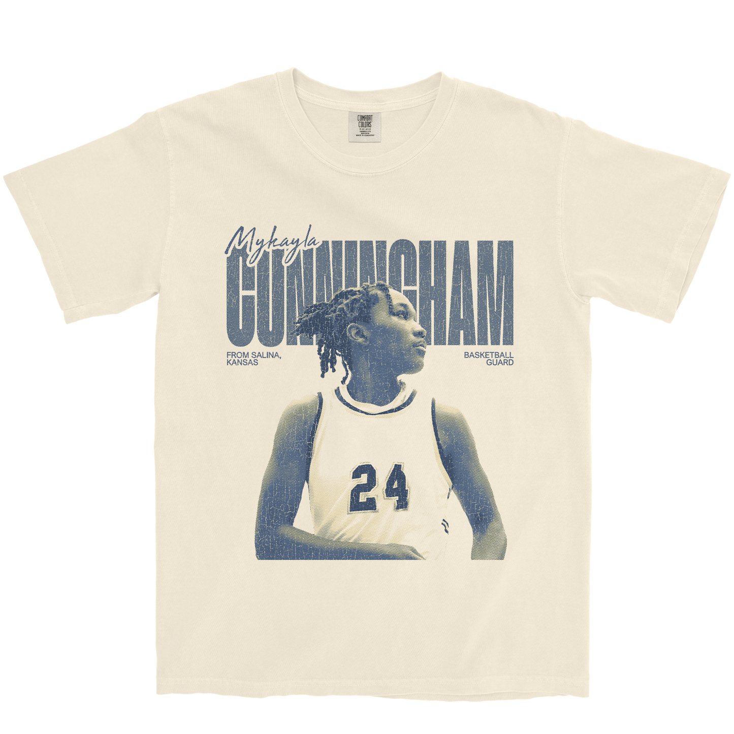 MYKAYLA CUNNINGHAM VINTAGE IVORY TEE