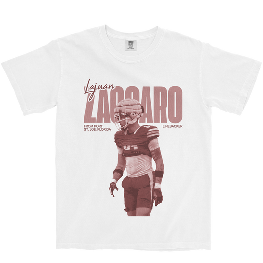 LAJUAN ZACCARO VINTAGE WHITE TEE