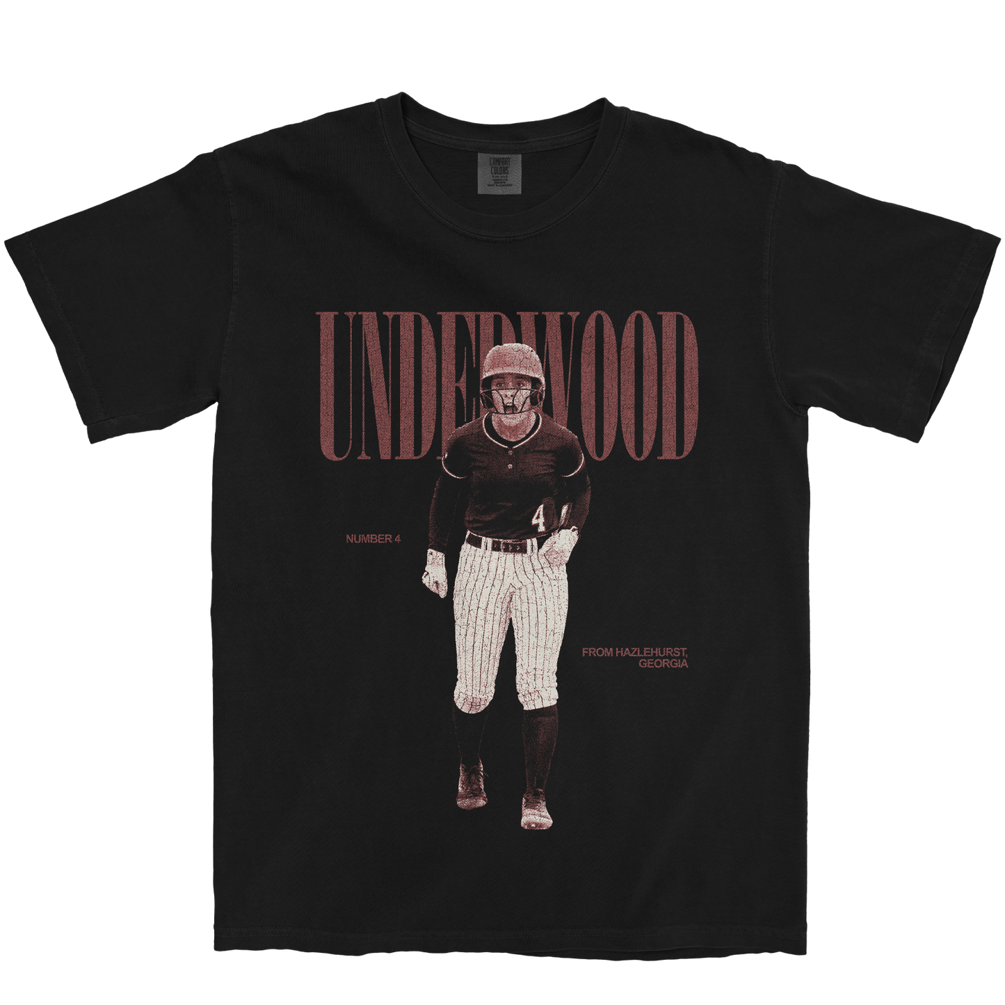 JACI UNDERWOOD VINTAGE BLACK TEE