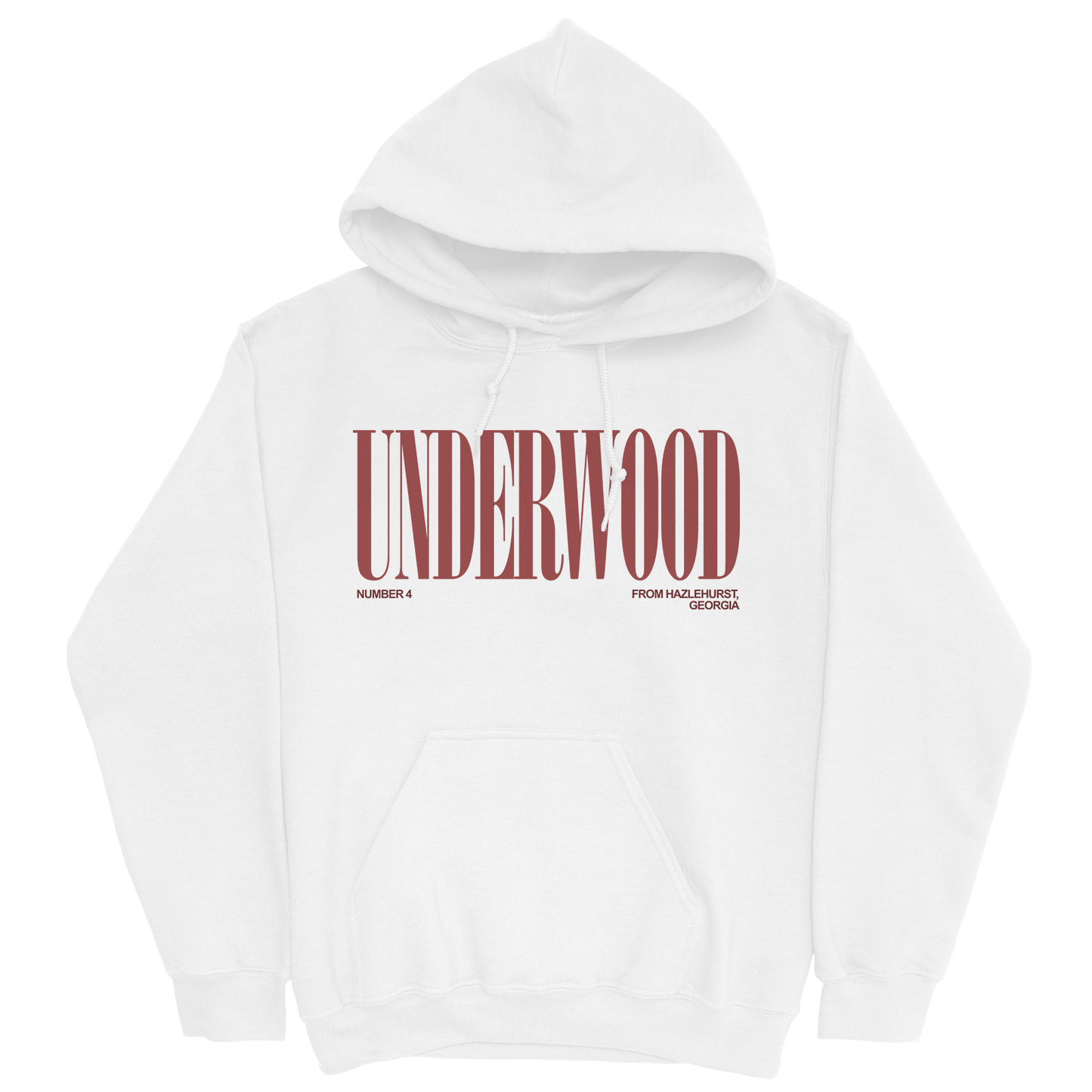 JACI UNDERWOOD CLASSIC WHITE HOODIE