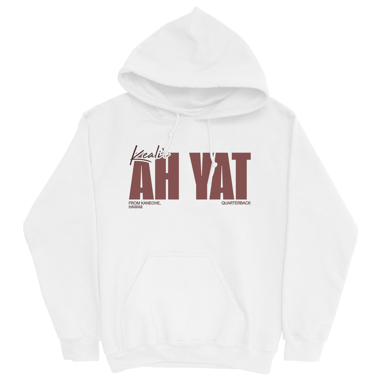 KEALI'I AH YAT CLASSIC WHITE HOODIE