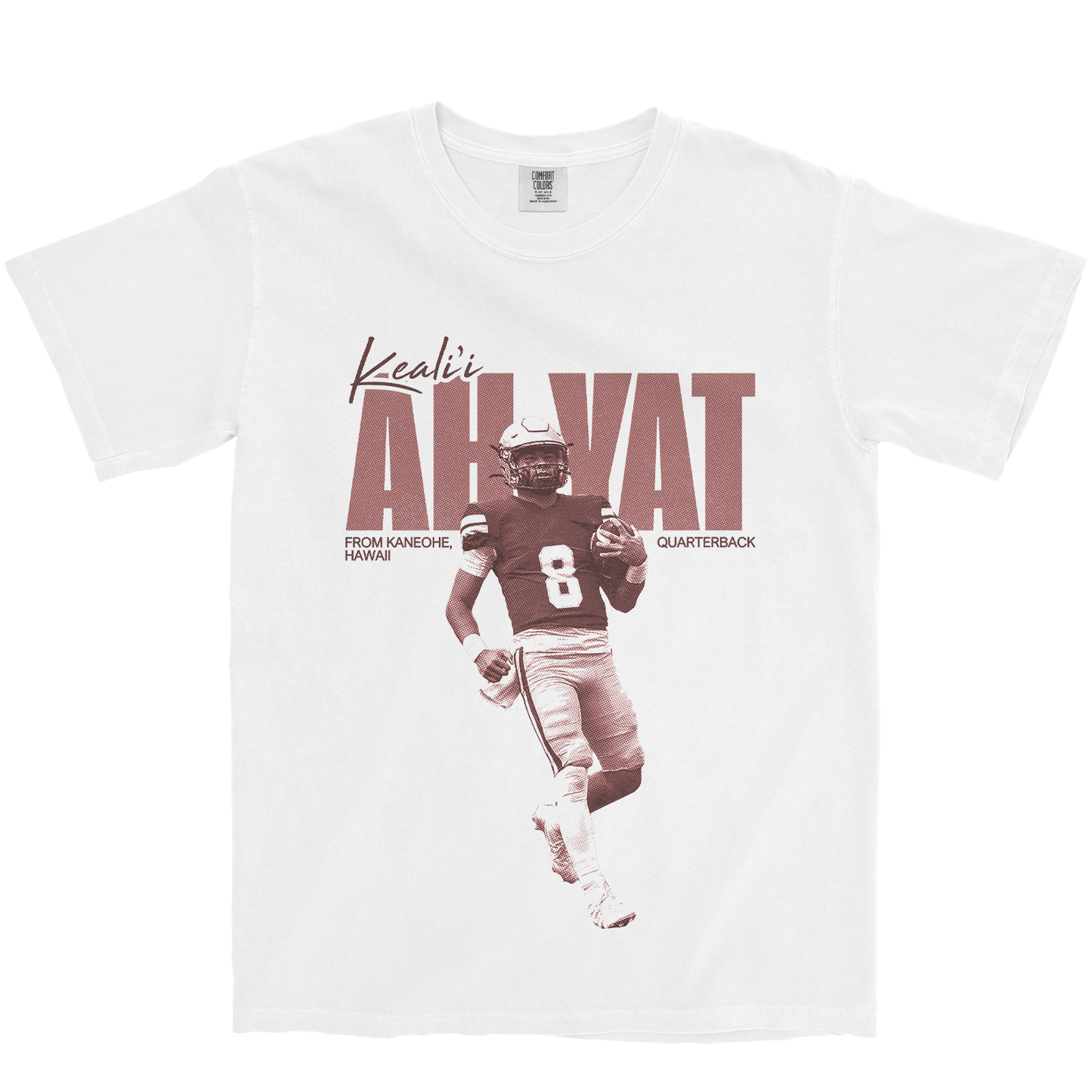KEALI'I AH YAT VINTAGE WHITE TEE