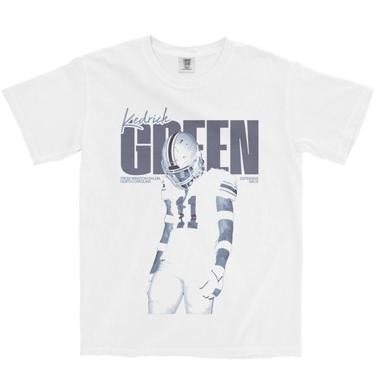 KEDRICK GREEN VINTAGE WHITE TEE