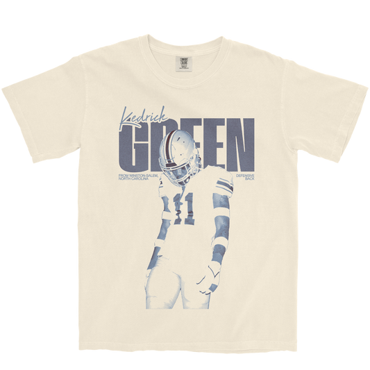 KEDRICK GREEN VINTAGE IVORY TEE
