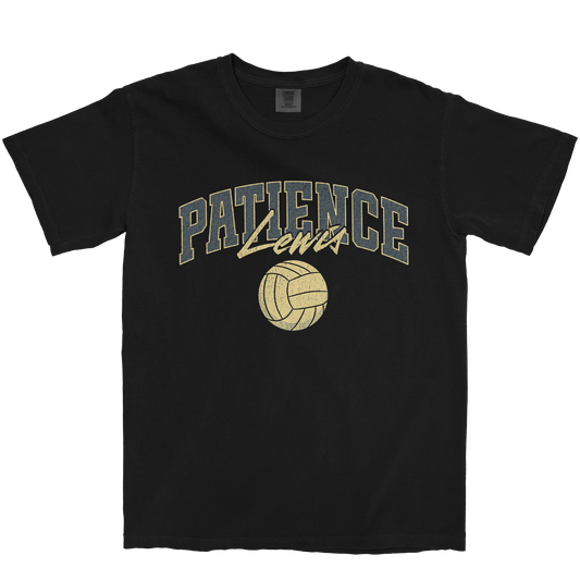 PATIENCE LEWIS VOLLEYBALL BLACK TEE