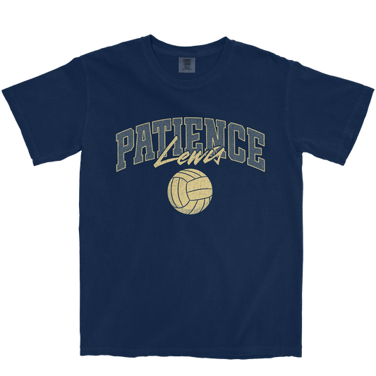PATIENCE LEWIS VOLLEYBALL NAVY TEE
