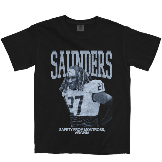 JORDAN SAUNDERS VINTAGE BLACK TEE
