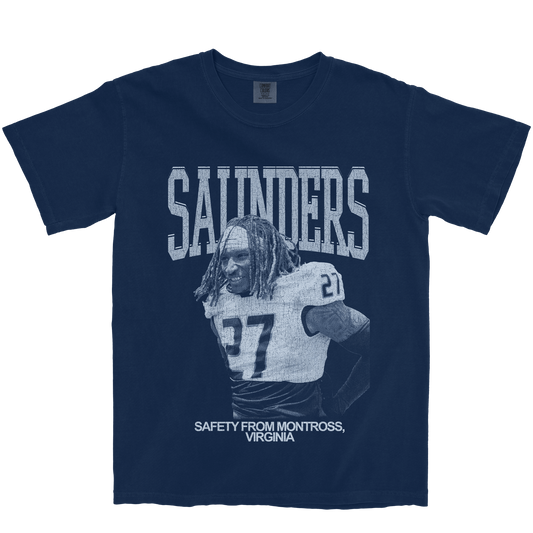 JORDAN SAUNDERS VINTAGE NAVY TEE