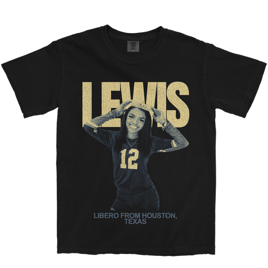 PATIENCE LEWIS VINTAGE BLACK TEE