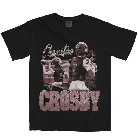 CHANSTON CROSBY GRAPHIC BLACK TEE