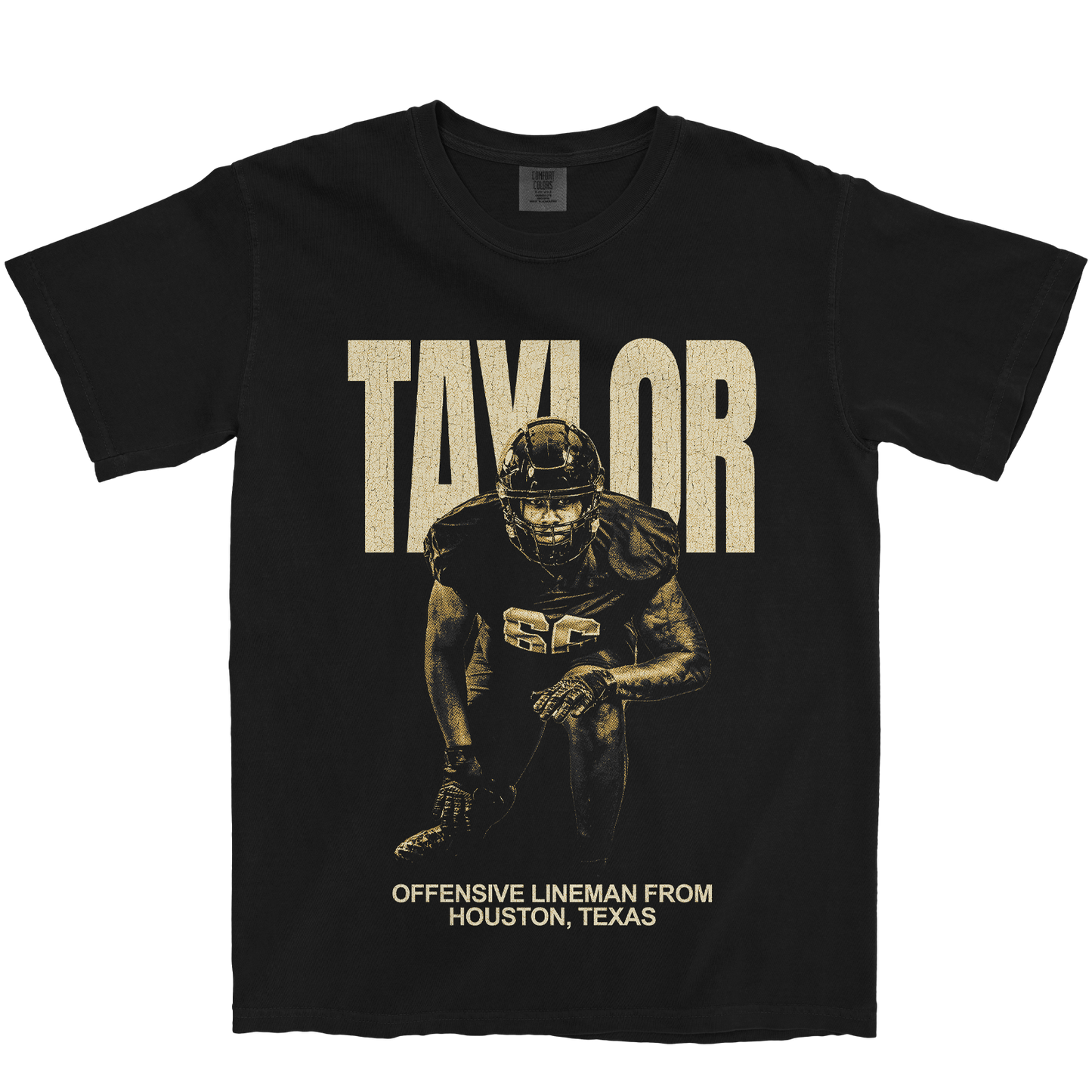 AIDEN TAYLOR VINTAGE BLACK TEE