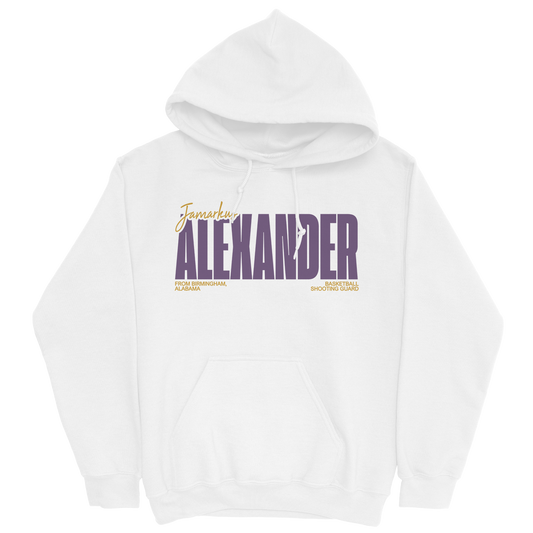 JAMARKUS ALEXANDER CLASSIC WHITE HOODIE