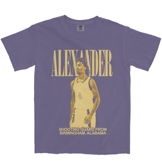 JAMARKUS ALEXANDER VINTAGE GRAPE TEE