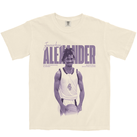 JAMARKUS ALEXANDER VINTAGE IVORY TEE