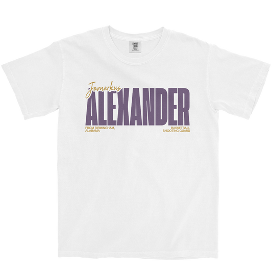 JAMARKUS ALEXANDER CLASSIC WHITE TEE