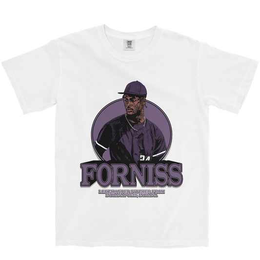CHRISTIAN FORNISS RETRO WHITE TEE