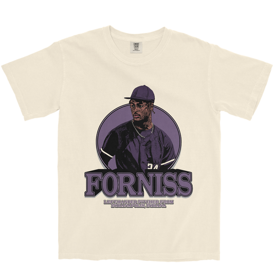 CHRISTIAN FORNISS RETRO IVORY TEE
