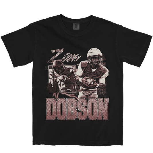 ZION DOBSON GRAPHIC BLACK TEE