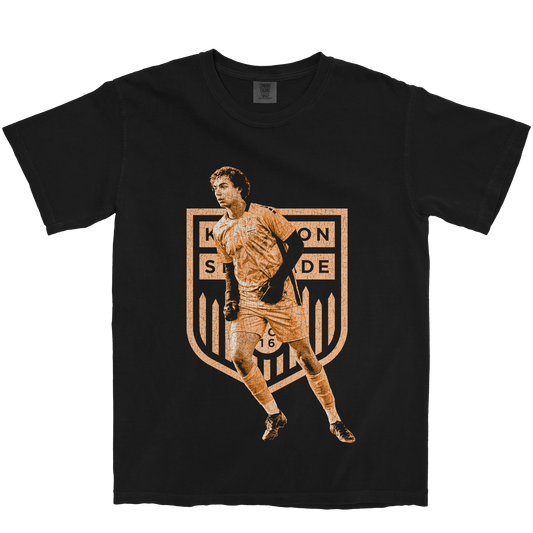 JAMES CINTRON STOCKADE BLACK TEE