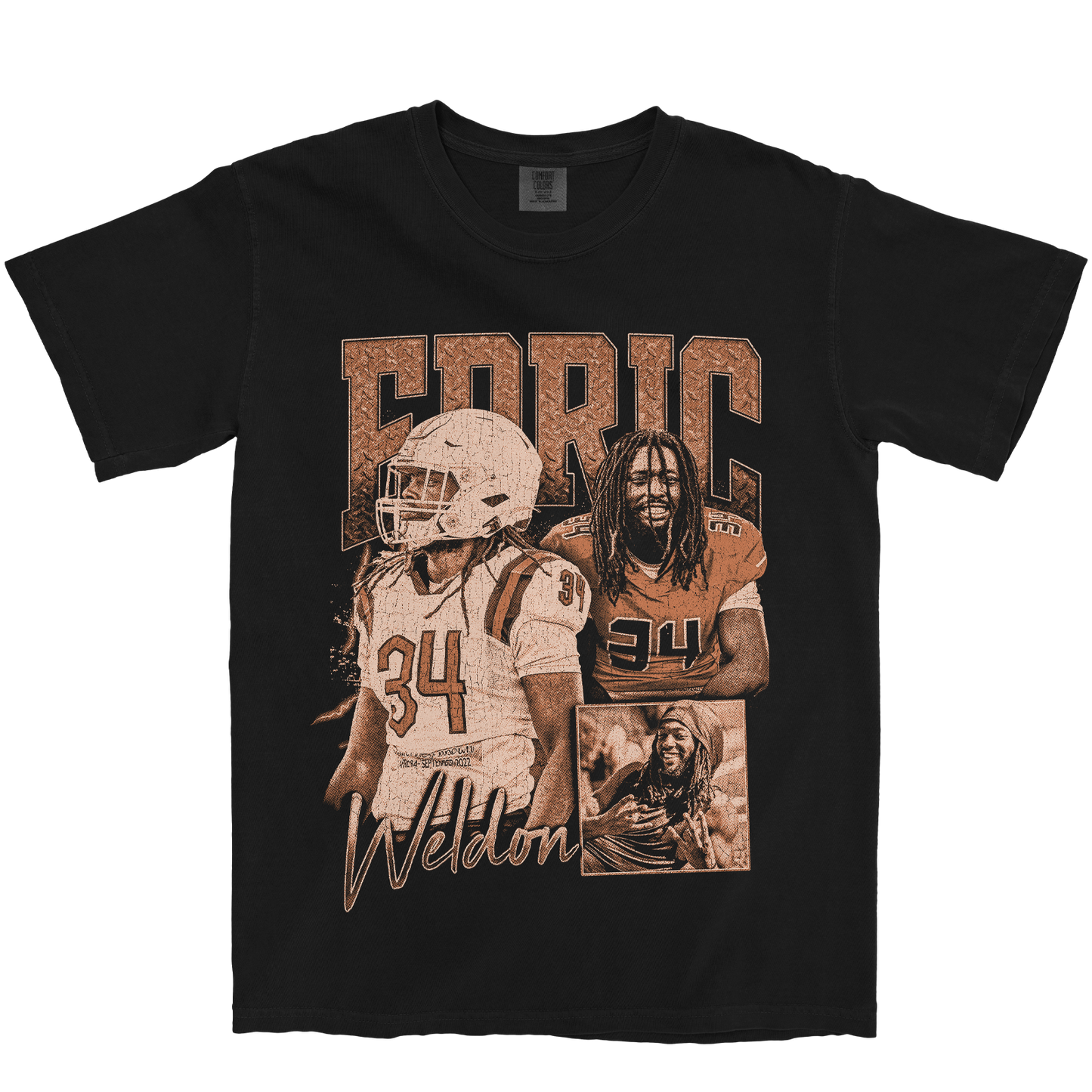 EDRIC WELDON GRAPHIC BLACK TEE