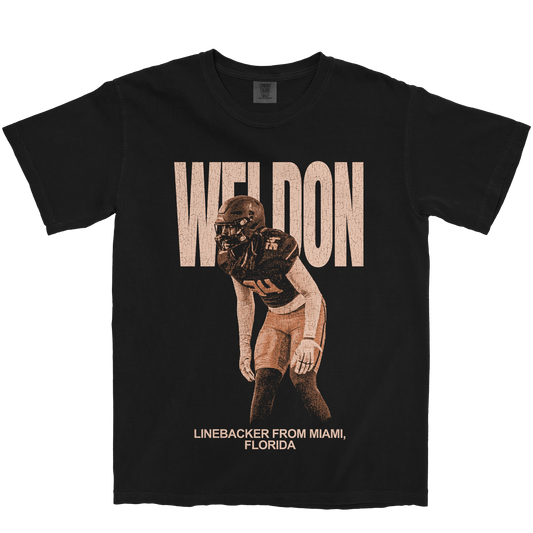 EDRIC WELDON VINTAGE BLACK TEE