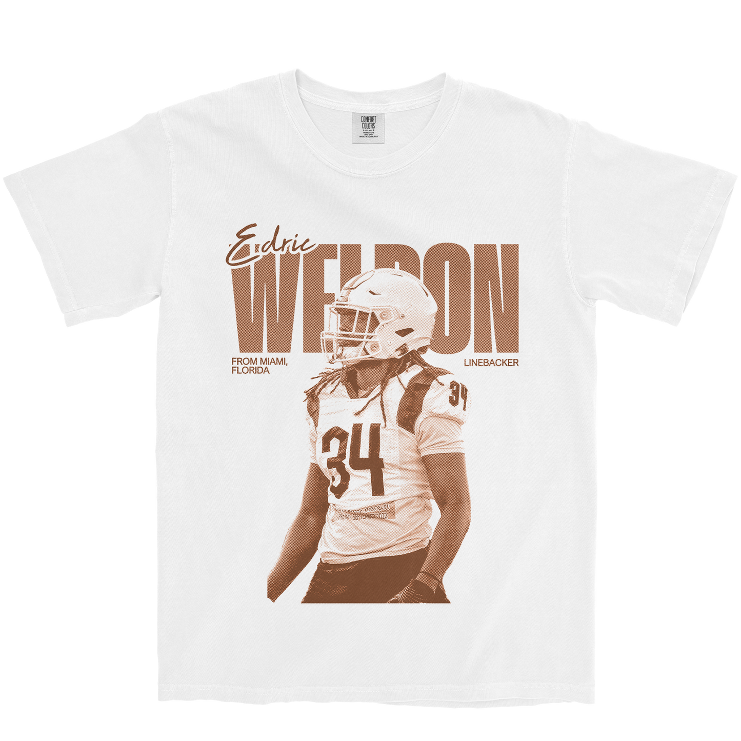 EDRIC WELDON VINTAGE WHITE TEE