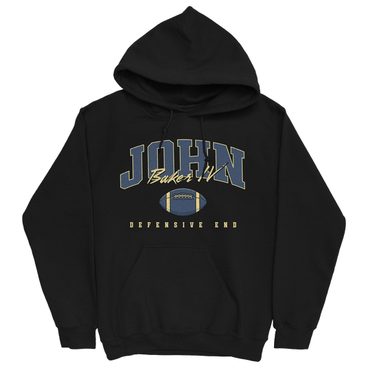 JOHN BAKER IV CLASSIC BLACK HOODIE