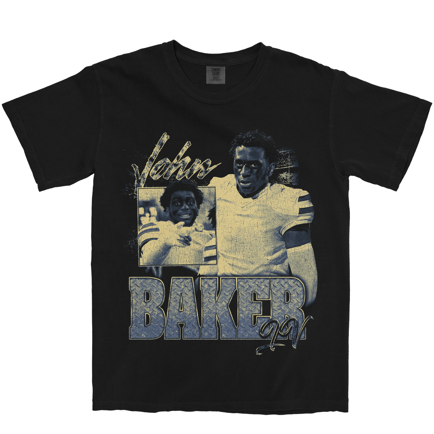 JOHN BAKER IV GRAPHIC BLACK TEE