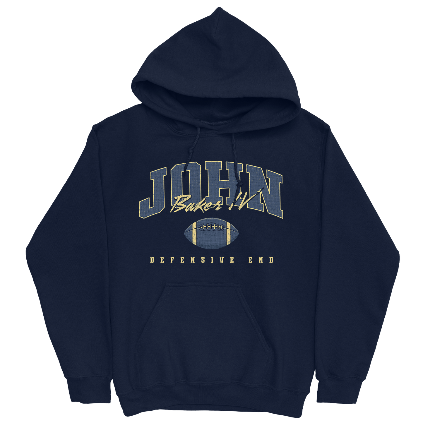 JOHN BAKER IV CLASSIC NAVY HOODIE