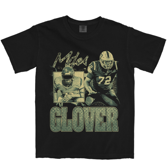 MILES GLOVER GRAPHIC BLACK TEE