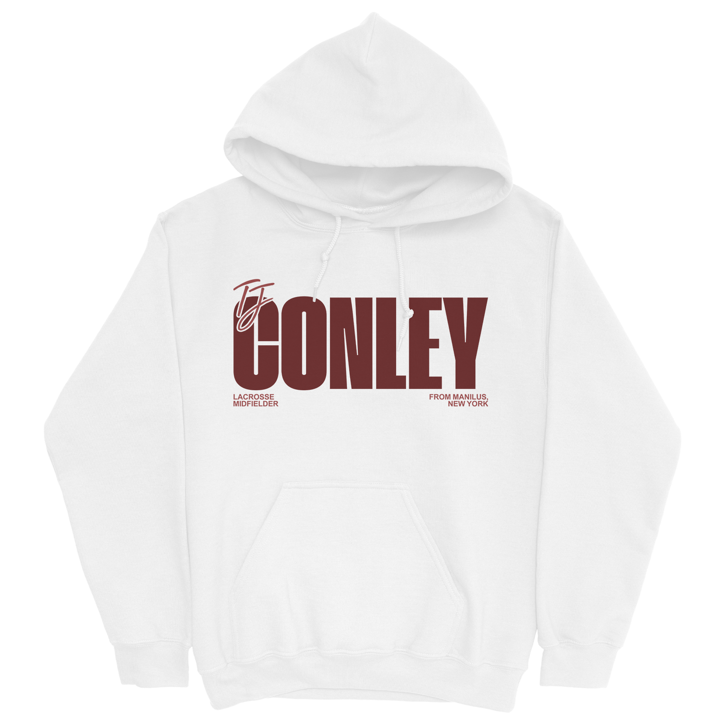TJ CONLEY CLASSIC WHITE HOODIE