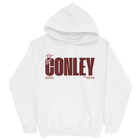 TJ CONLEY CLASSIC WHITE HOODIE