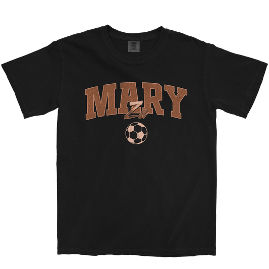 MARY ZA SOCCER BLACK TEE