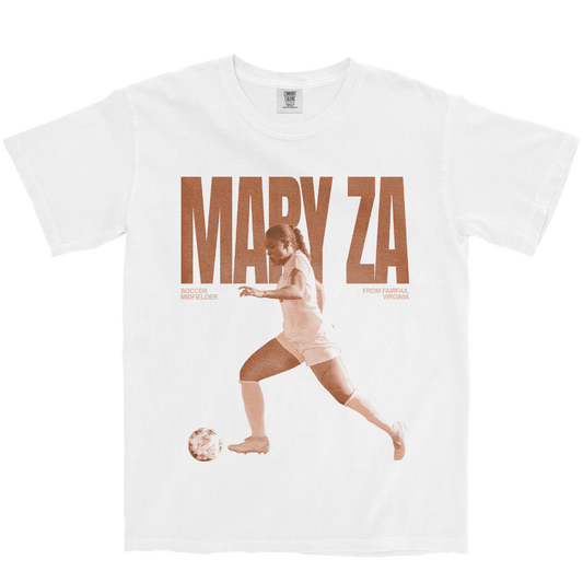 MARY ZA VINTAGE WHITE TEE