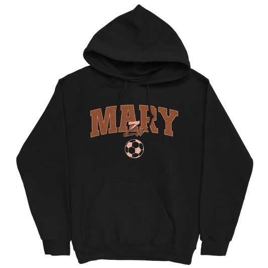 MARY ZA SOCCER BLACK HOODIE
