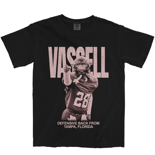 JELANI VASSELL VINTAGE BLACK TEE